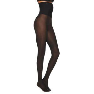 Wolford Fatal High Waist Tights in Black Large New Womens Shapewear Nylons